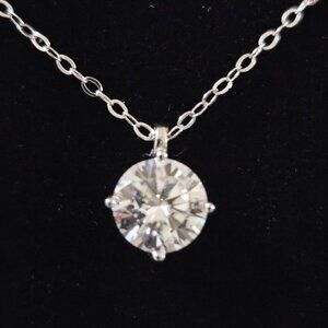 Moissanite  1.0 ct Sterling Silver Necklace